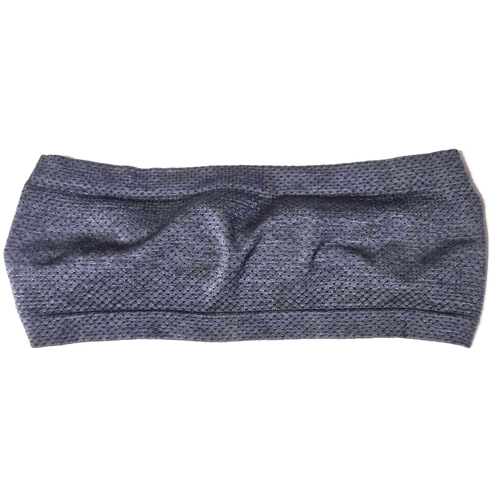 Lululemon Bang Over Headband Gray Heathered Mesh Start Where You Are Logo